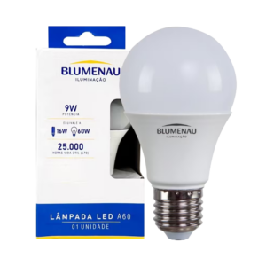 LAMPADA LED 9W BLUMENAU ILUMINACAO BIVOLT AUTOVOLT E27 1